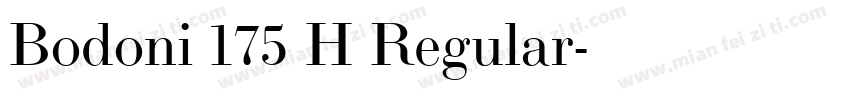 Bodoni 175 H Regular字体转换